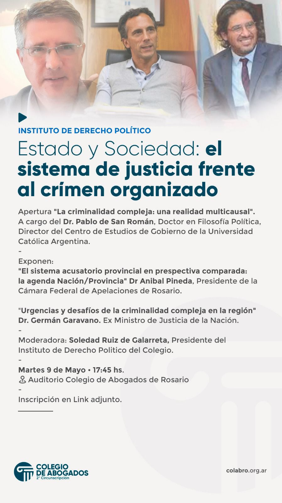 Estado y Sociedad: el sistema de justicia frente al crímen organizado - 09/05/2023